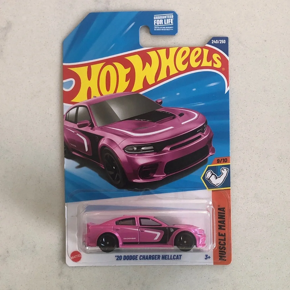 Mattel Hot Wheels Pink Dodge Charger Hellcat